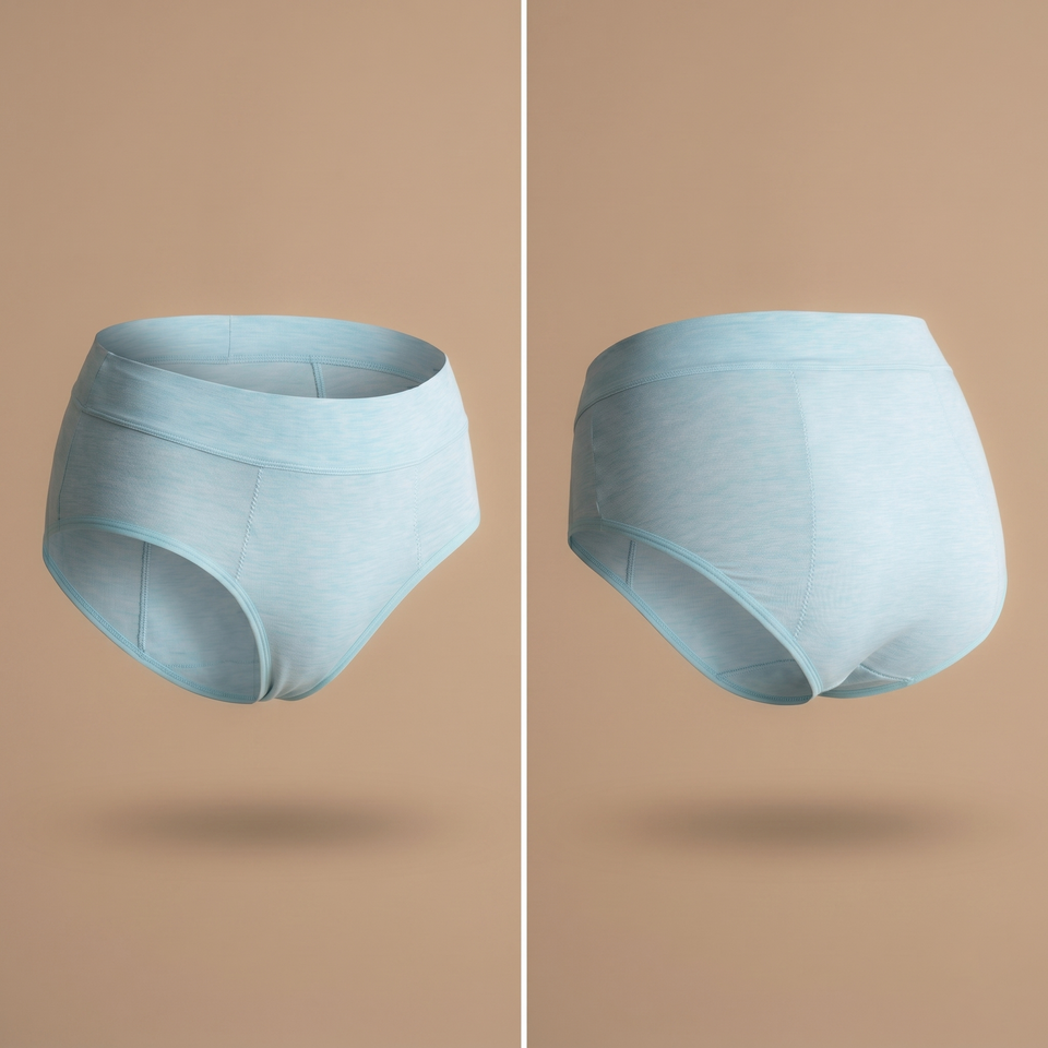 Floena leakproof bamboo period underwear — high-waisted period briefs collection
